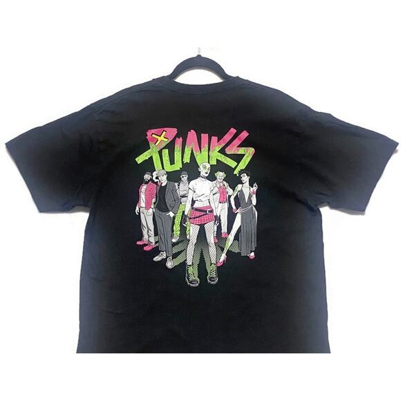 Pixel Vault Punks T-Shirt Large With Punks Graphic Black Short Sleeve - Picture 5 of 7